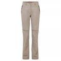 Mushroom - Front - Craghoppers Womens-Ladies Nosilife Pro II Convertible Trousers