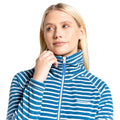 Yale Blue - Side - Craghoppers Womens-Ladies Ella Striped Fleece Jacket