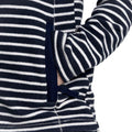 Blue Navy - Pack Shot - Craghoppers Womens-Ladies Ella Striped Fleece Jacket