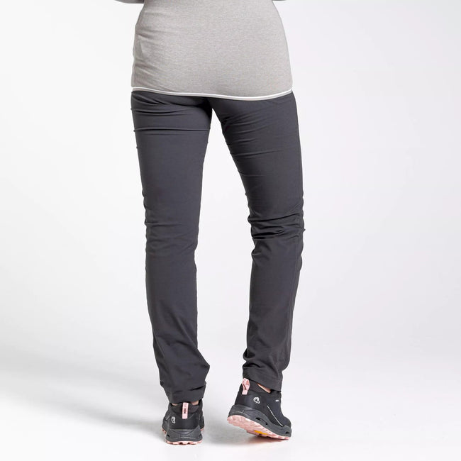 Charcoal - Back - Craghoppers Womens-Ladies NosiLife Pro Slim Trousers