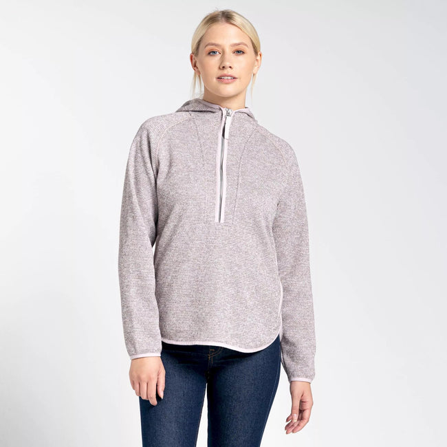 Pink Clay - Side - Craghoppers Womens-Ladies Elena Fleece Top