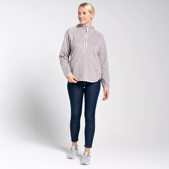 Pink Clay - Close up - Craghoppers Womens-Ladies Elena Fleece Top