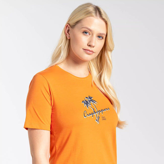 Nectar Orange - Side - Craghoppers Womens-Ladies Ally T-Shirt