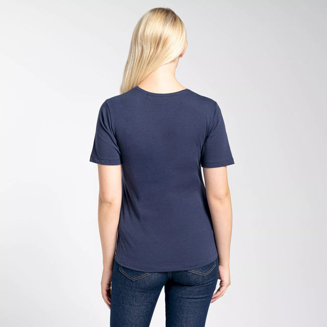 Blue Navy - Back - Craghoppers Womens-Ladies Ally T-Shirt