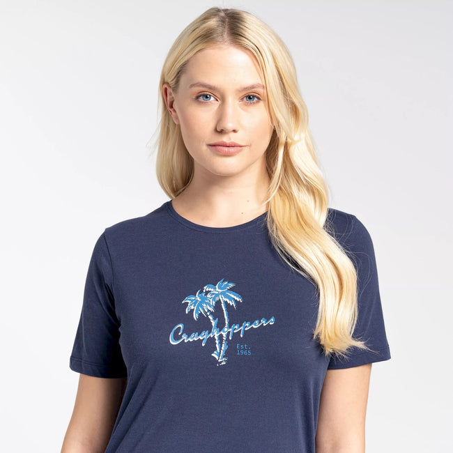 Blue Navy - Side - Craghoppers Womens-Ladies Ally T-Shirt