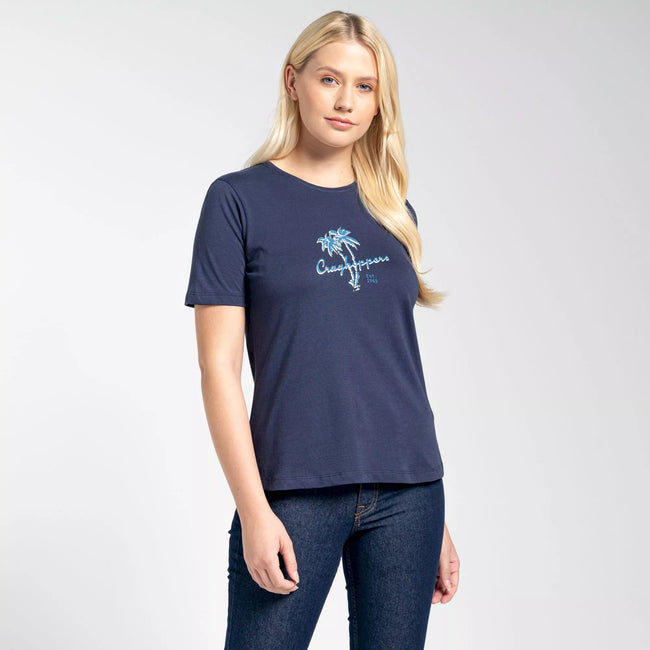 Blue Navy - Lifestyle - Craghoppers Womens-Ladies Ally T-Shirt