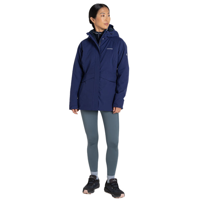 Indigo Blue - Side - Craghoppers Womens-Ladies Caldbeck Waterproof Jacket
