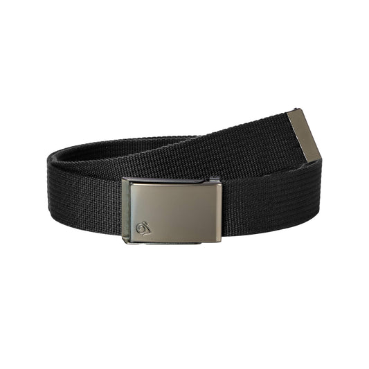 Black - Front - Craghoppers Explorer Logo Belt