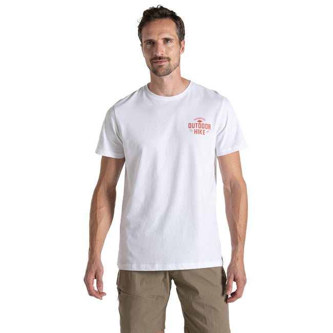Optic White - Front - Craghoppers Mens Lucent Sunset Short-Sleeved T-Shirt