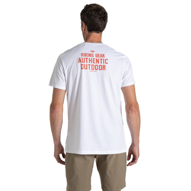 Optic White - Back - Craghoppers Mens Lucent Sunset Short-Sleeved T-Shirt