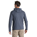 Blue Navy Marl - Back - Craghoppers Mens Deft Nosilife Full Zip Hoodie