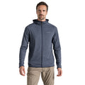 Blue Navy Marl - Side - Craghoppers Mens Deft Nosilife Full Zip Hoodie