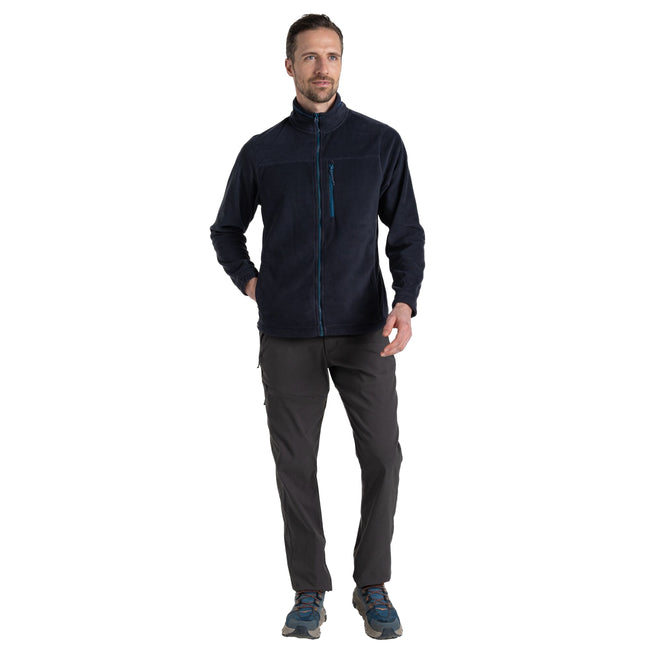 Dark Navy - Side - Craghoppers Mens Corey Plus II Insulated Fleece Jacket