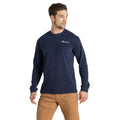 Blue Navy - Side - Craghoppers Mens Dillisk Long-Sleeved T-Shirt
