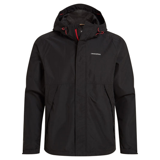 Black - Front - Craghoppers Mens Ossus Waterproof Jacket