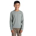 Lichen Green - Front - Craghoppers Childrens-Kids Cruz Nosilife Long-Sleeved T-Shirt