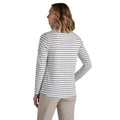 Blue Navy - Back - Craghoppers Womens-Ladies Akona Stripe Nosilife Long-Sleeved T-Shirt