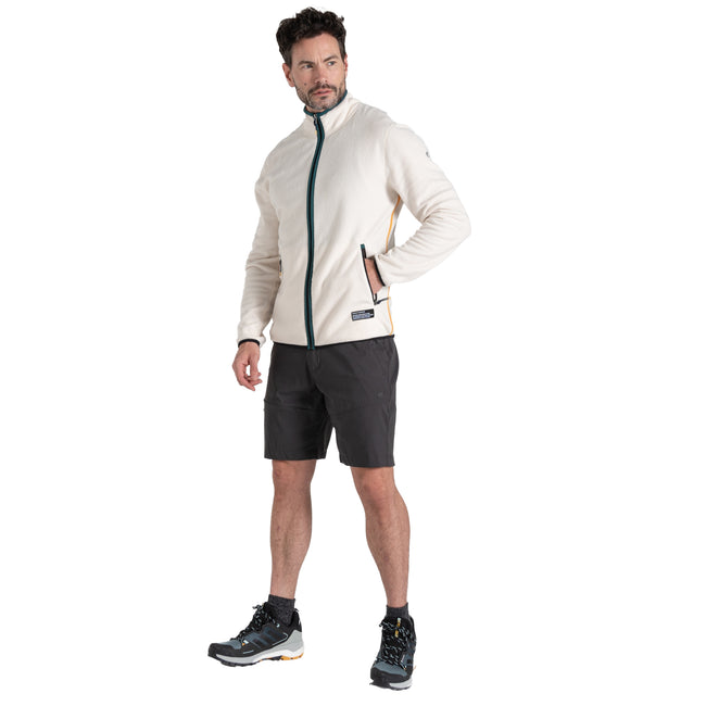 Ecru - Side - Craghoppers Mens CO2 Renu Technology Fleece Jacket