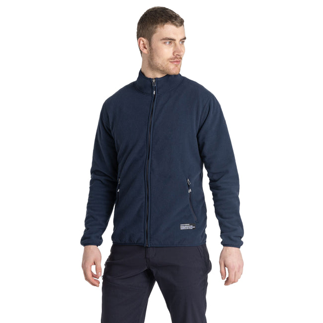 Blue Navy - Front - Craghoppers Mens CO2 Renu Technology Fleece Jacket