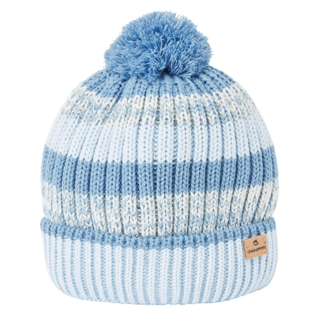 Sky - Front - Craghoppers Womens-Ladies National Trust Gorse Stripe Beanie