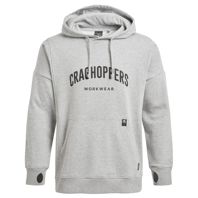 Soft Grey Marl - Front - Craghoppers Mens Workwear Oulston Hoodie