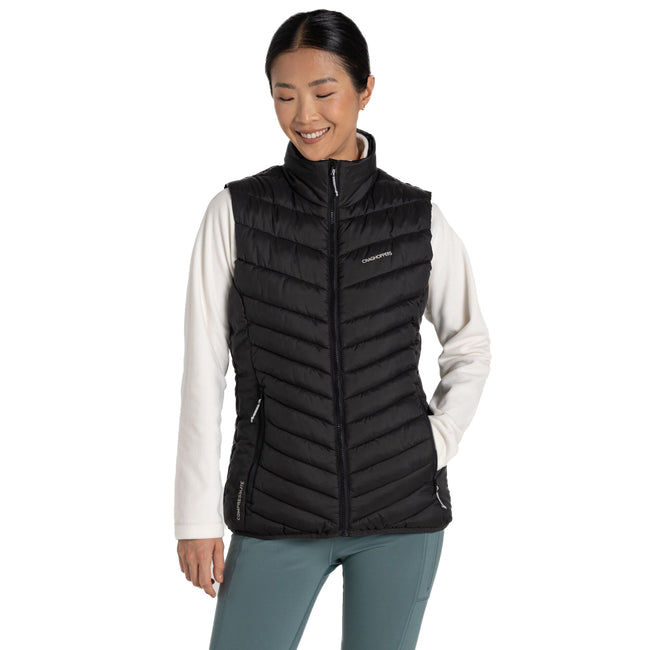 Black - Side - Craghoppers Womens-Ladies Compresslite VII Gilet