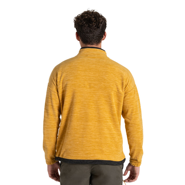 Warbler Yellow - Back - Craghoppers Mens Esk Quarter Zip Fleece Jacket