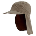 Pebble - Front - Craghoppers Mens NosiLife III Logo Desert Hat