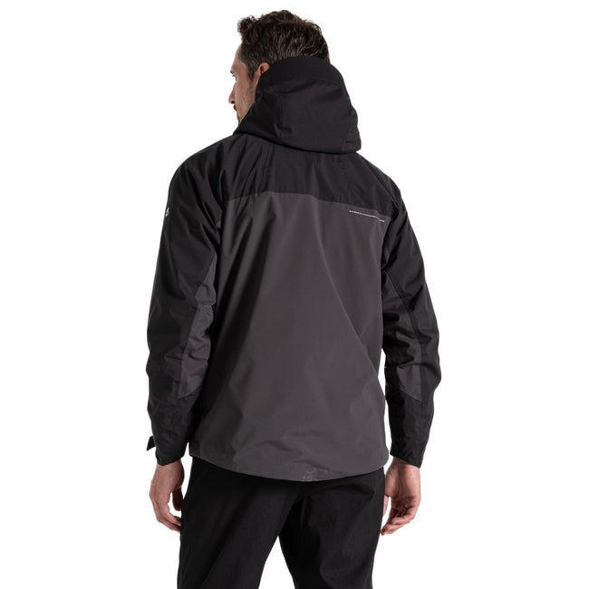 Black-Black Pepper - Back - Craghoppers Mens Diggory Stretch Waterproof Jacket