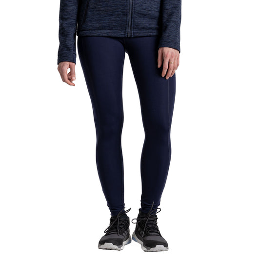 Blue Navy - Front - Craghoppers Womens-Ladies Kiwi Pro Plain Leggings