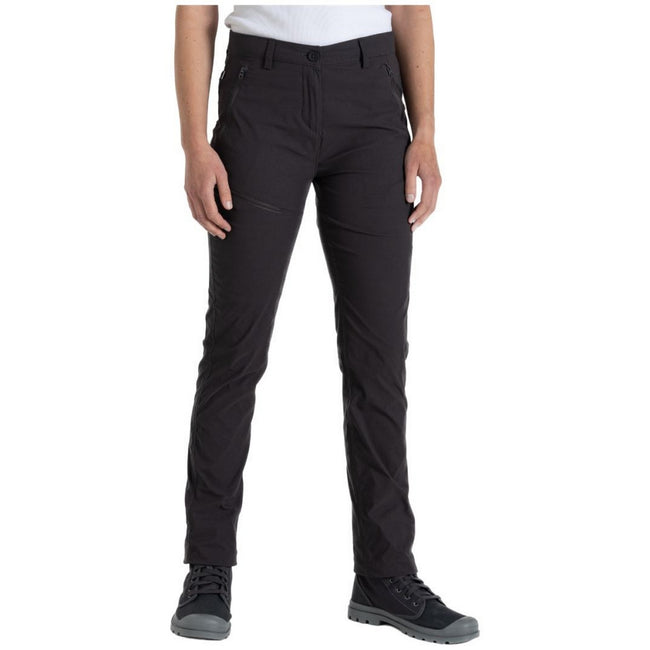 Charcoal - Side - Craghoppers Womens-Ladies Pro III Nosilife Hiking Trousers