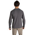 Black Pepper Marl - Back - Craghoppers Mens Abel Nosilife Long-Sleeved T-Shirt