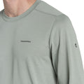 Lichen Green - Side - Craghoppers Mens Abel Nosilife Long-Sleeved T-Shirt