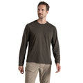 Woodland Green - Front - Craghoppers Mens Abel Nosilife Long-Sleeved T-Shirt