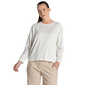 Bud Green - Front - Craghoppers Womens-Ladies Kielder Stripe Long-Sleeved T-Shirt
