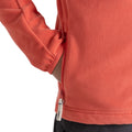 Hibiscus-Deep Coral - Side - Craghoppers Childrens-Kids Bindloe Hooded Fleece Jacket