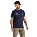 Blue Navy - Front - Craghoppers Mens Lucent Logo Short-Sleeved T-Shirt