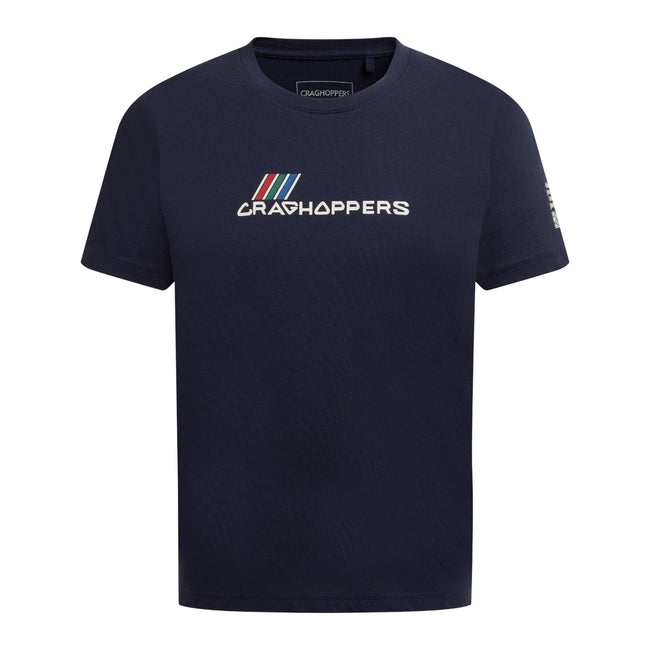 Blue Navy - Front - Craghoppers Childrens-Kids Ellis Logo Short-Sleeved T-Shirt