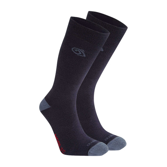 Blue Navy-Blue Stone - Front - Craghoppers Unisex Adult Insect Repellent Socks