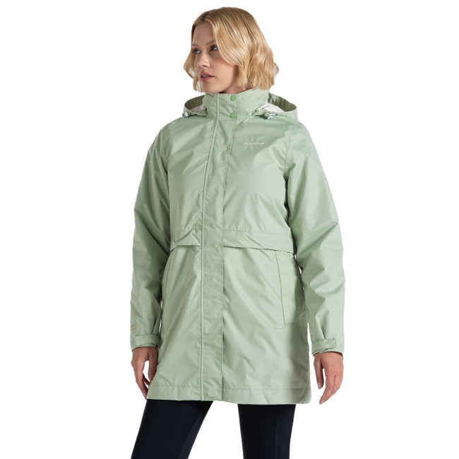 Bud Green - Side - Craghoppers Womens-Ladies Ana Waterproof Jacket