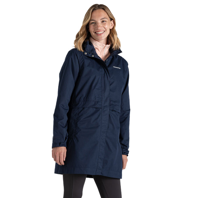 Blue Navy - Front - Craghoppers Womens-Ladies Ana Waterproof Jacket
