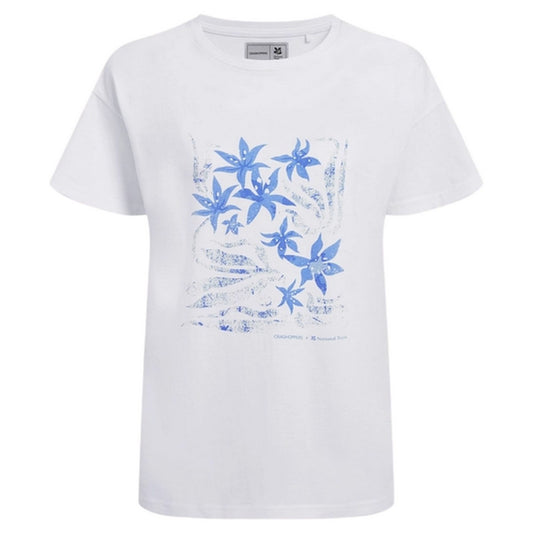White - Front - Craghoppers Womens-Ladies Bistort Flowers National Trust T-Shirt
