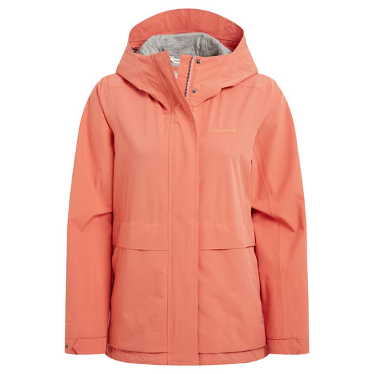 Spiced Apricot - Front - Craghoppers Womens-Ladies National Trust Cinquefoil Waterproof Jacket