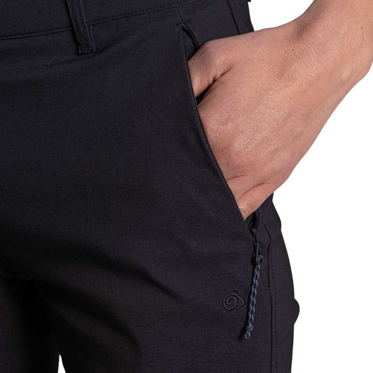 Oyster - Front - Craghoppers Womens-Ladies Kiwi Pro III Cropped Trousers