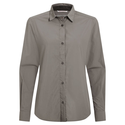 Vert - Front - Craghoppers Womens-Ladies Alma Nosilife Long-Sleeved Shirt