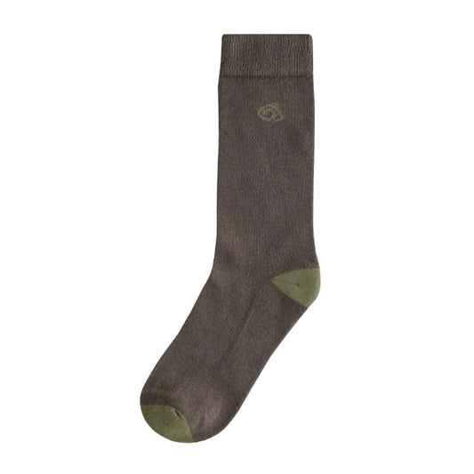 Woodland Green-Wild Olive - Front - Craghoppers Childrens-Kids Nosilife Travel Socks