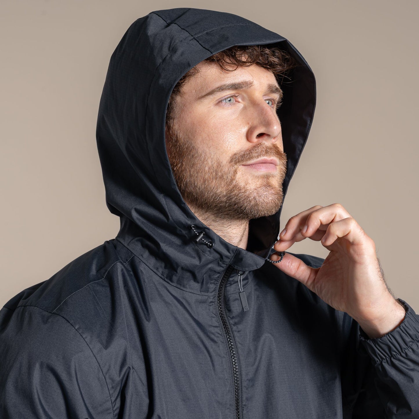 Black - Close up - Craghoppers Unisex Adult Expert Packable Waterproof Jacket