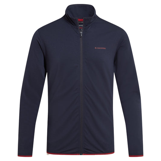 Blue Navy - Front - Craghoppers Mens Copthorne Nosilife Full Zip Golf Fleece Jacket