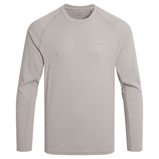 Parchment - Front - Craghoppers Mens SolarShield+ Nosilife Long-Sleeved T-Shirt