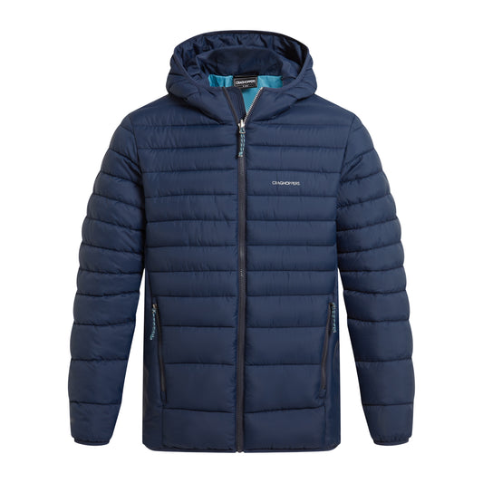 Blue Navy - Front - Craghoppers Mens Compresslite IX Hooded Padded Jacket